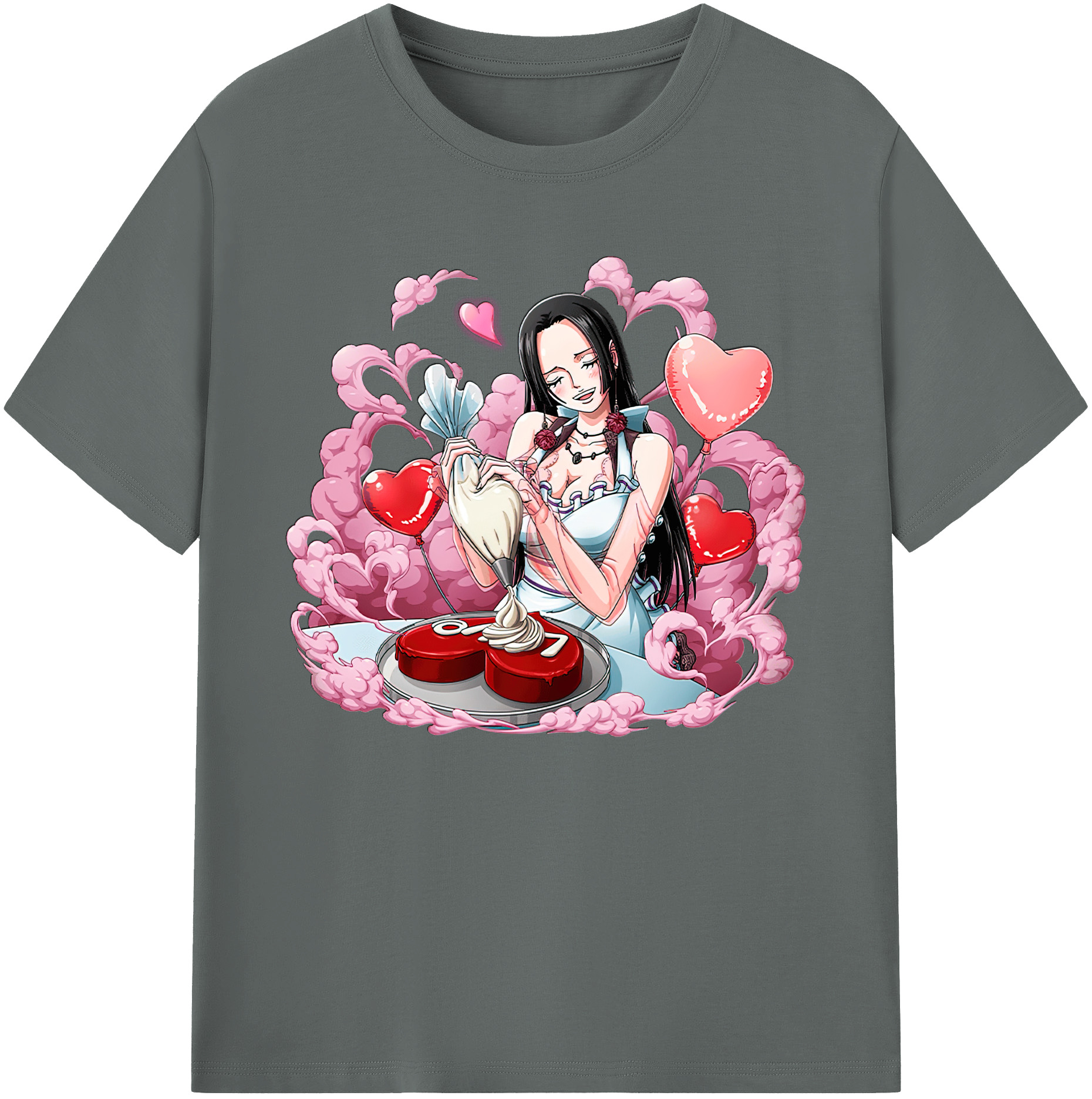 ワンピース ボア・ハンコック ONE PIECE Boa·Hancock 綿100％ メンズ半袖Tシャツ｜肌触りやわらか＆通気性